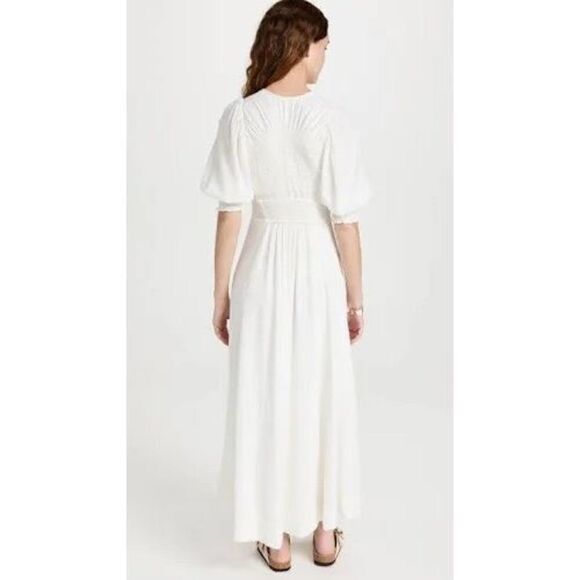 Free People String Of Hearts Maxi Dress Smocked size L - Picture 2 of 7